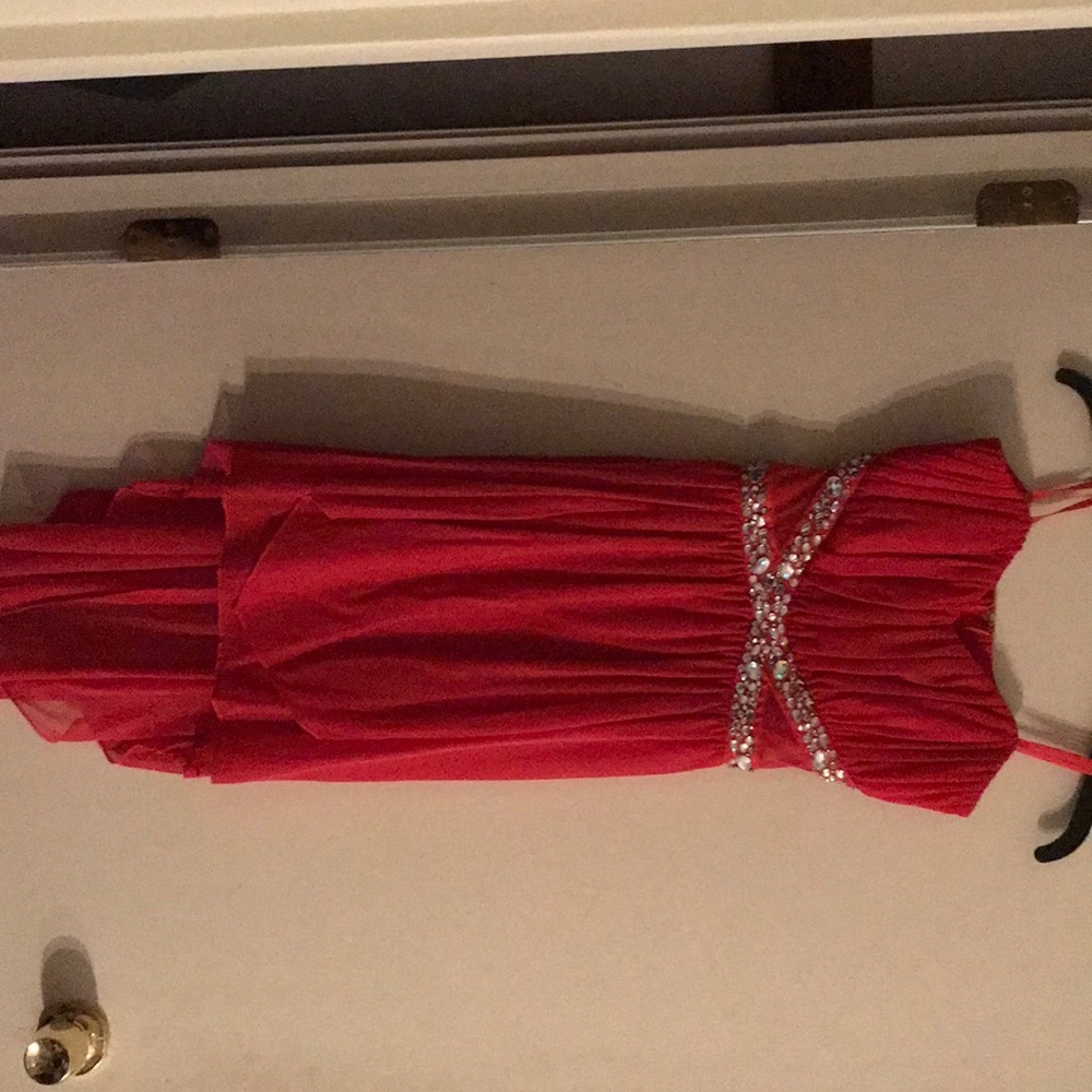 Pink High-Low Dress